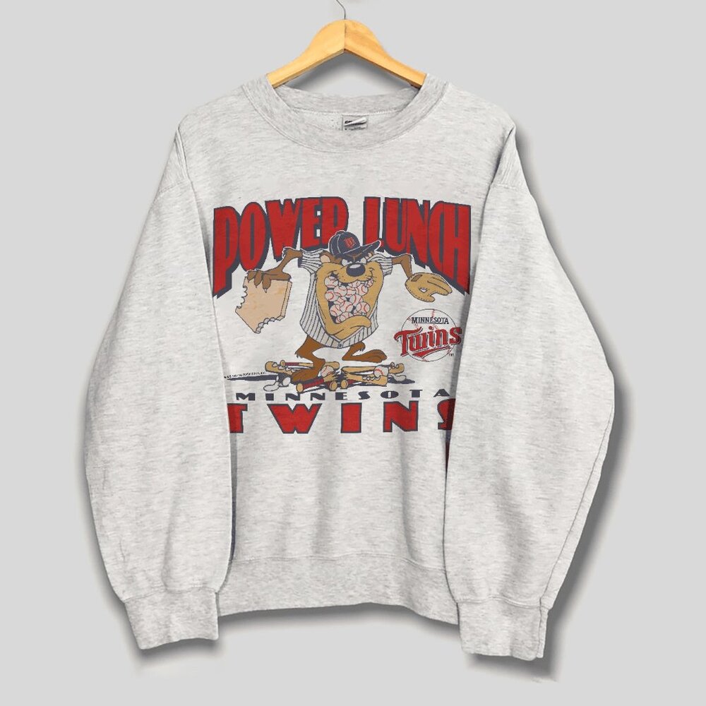 Vintage Minnesota Twins x Taz Sweatshirt, MLB Minnesota Twins Baseball Shirt Tee